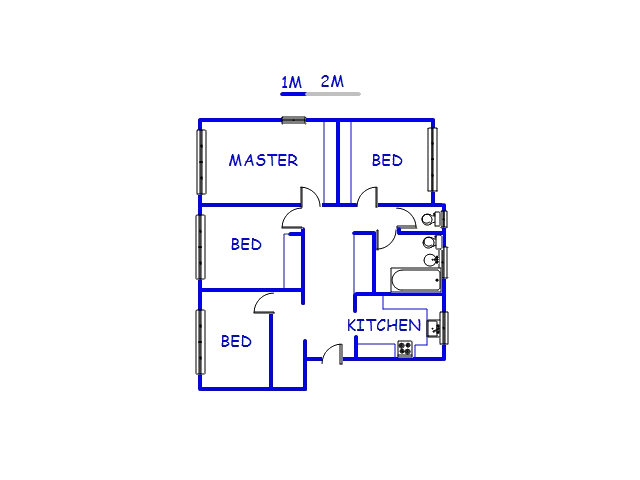 Floor plan of the property in Tasbetpark