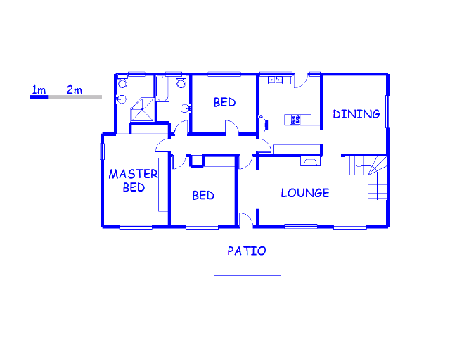 Floor plan of the property in Belfort