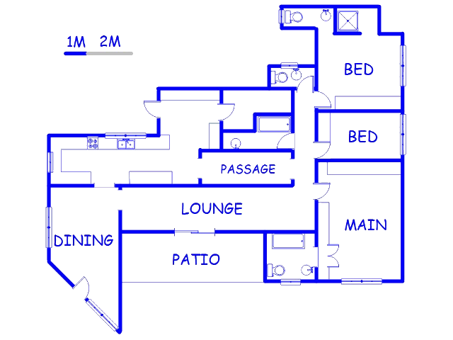 Floor plan of the property in Umkomaas