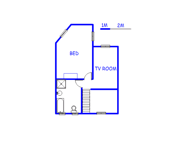 Floor plan of the property in Meyerton