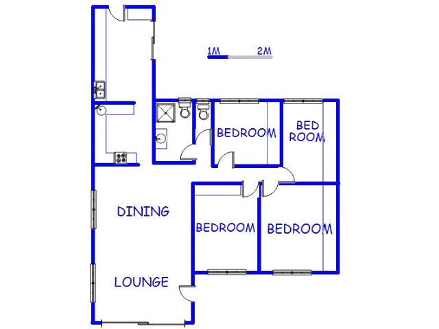 Floor plan of the property in Reservior Hills