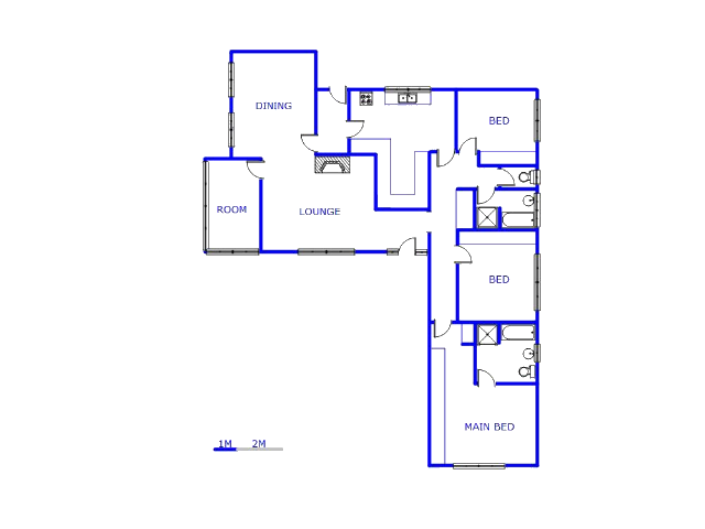 Floor plan of the property in Cinderella