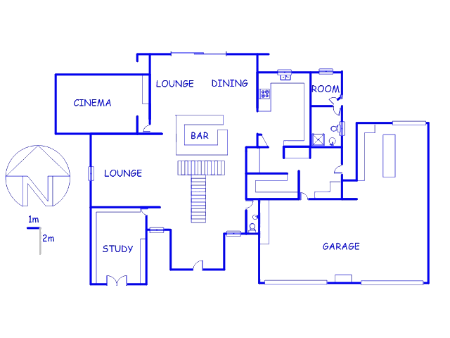 Floor plan of the property in Vanderbijlpark
