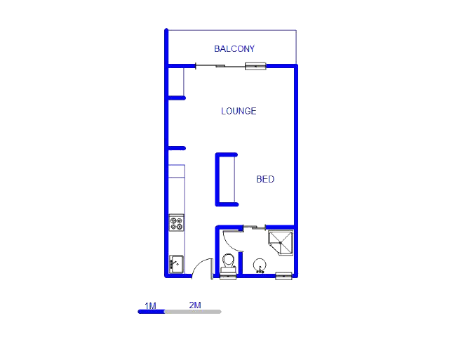 Floor plan of the property in Dainfern