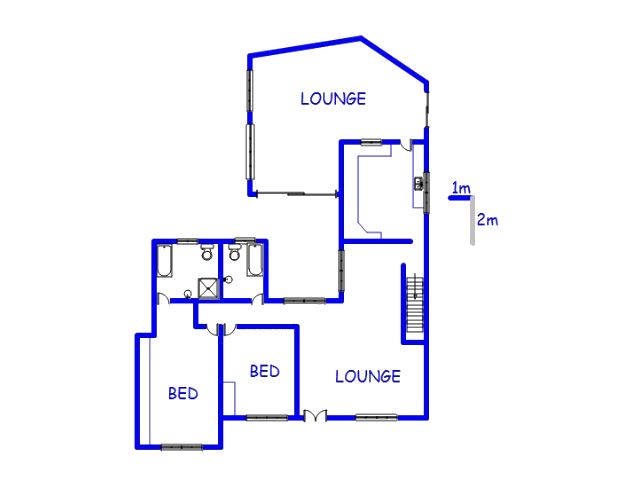 Floor plan of the property in Brits