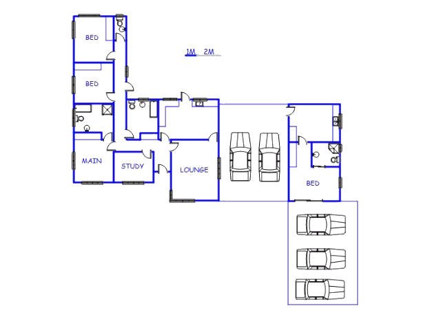 Floor plan of the property in Kimberley