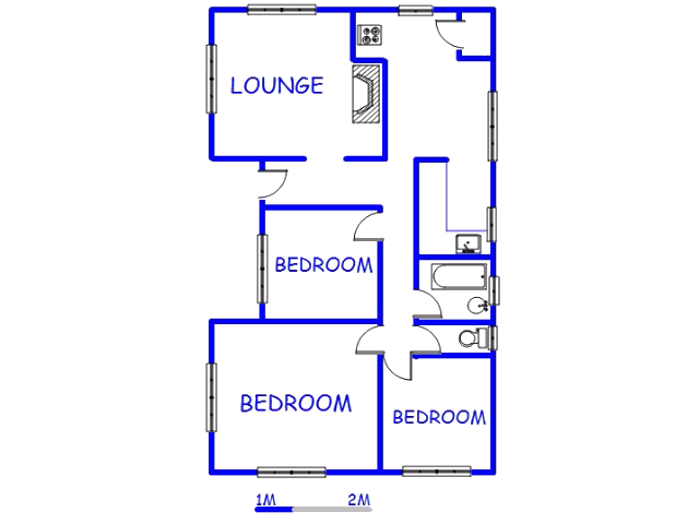 Floor plan of the property in Port Shepstone
