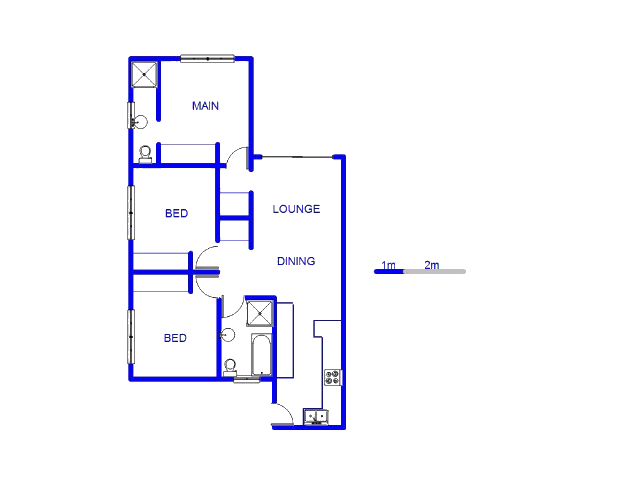 Floor plan of the property in Sonneglans