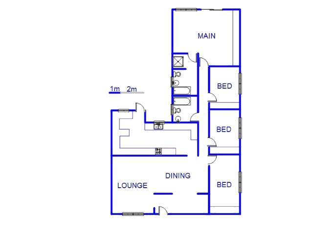 Floor plan of the property in Robertsham