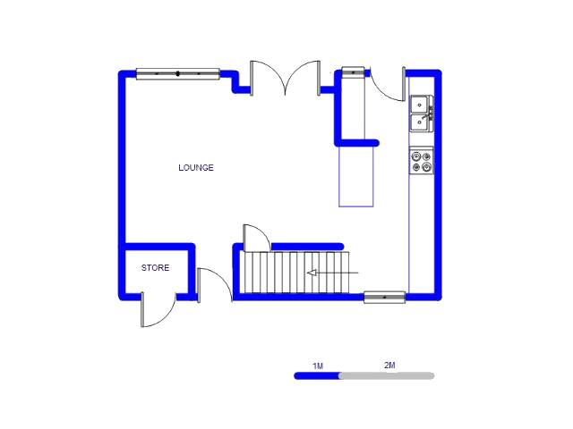 Floor plan of the property in Emalahleni (Witbank) 
