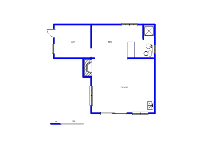 Floor plan of the property in Kromdraai