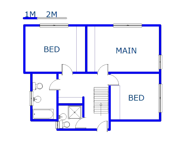 Floor plan of the property in Moseley Park
