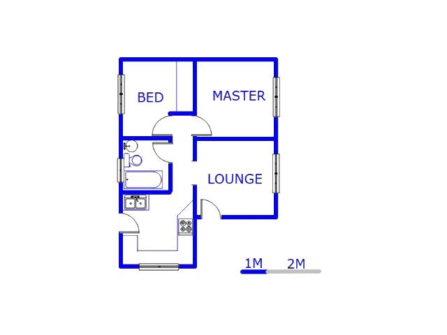 Floor plan of the property in Lawley