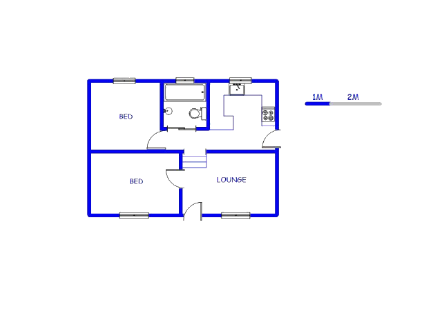 Floor plan of the property in East London