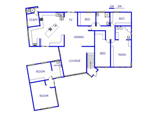 Floor plan of the property in Riverside - DBN