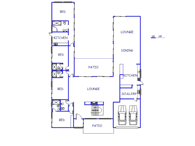 Floor plan of the property in Sunset Beach