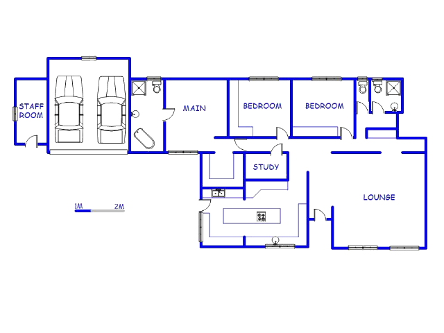 Floor plan of the property in Clare Hills