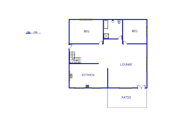 Floor plan of the property in Hogsback
