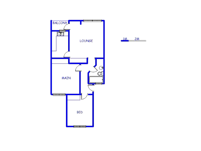 Floor plan of the property in Cape Town Centre
