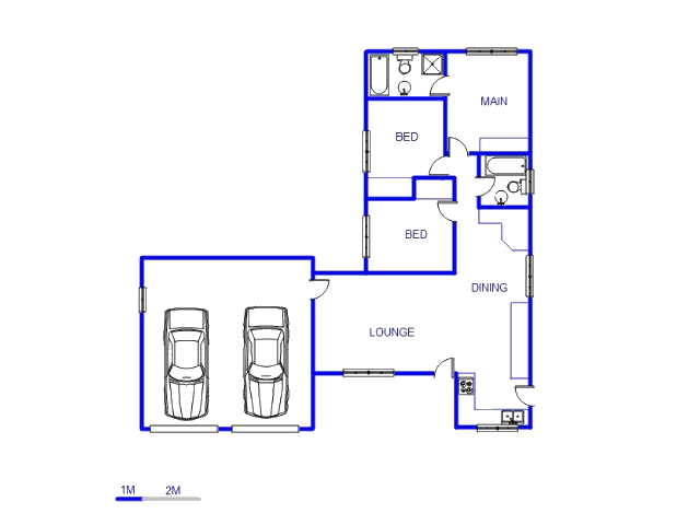 Floor plan of the property in Clarina