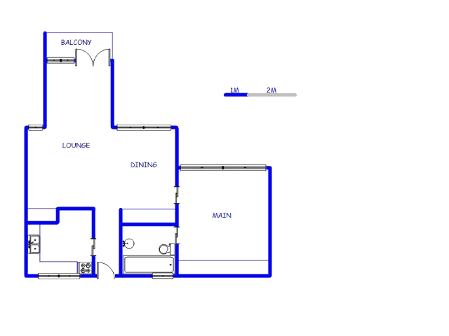 Floor plan of the property in Windsor East