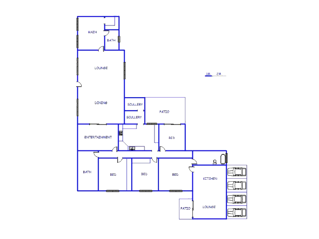 Floor plan of the property in Dendron