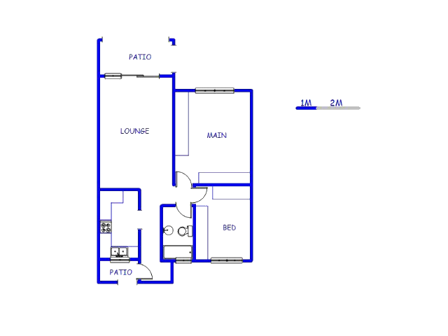 Floor plan of the property in Buccleuch