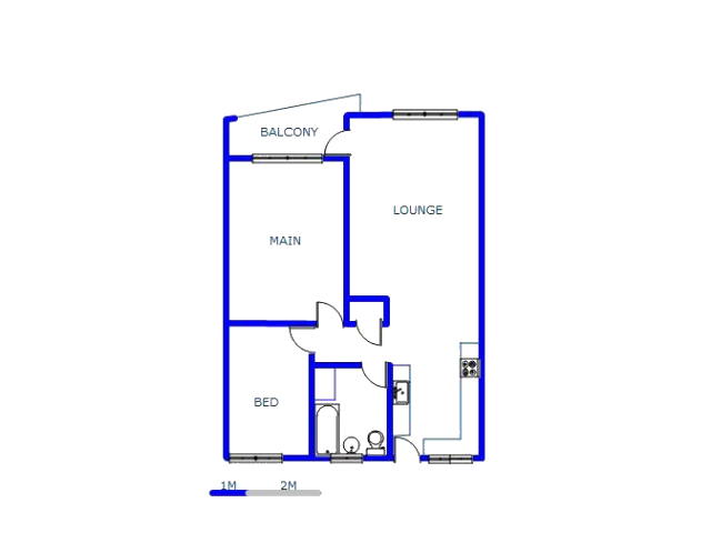 Floor plan of the property in Troyeville