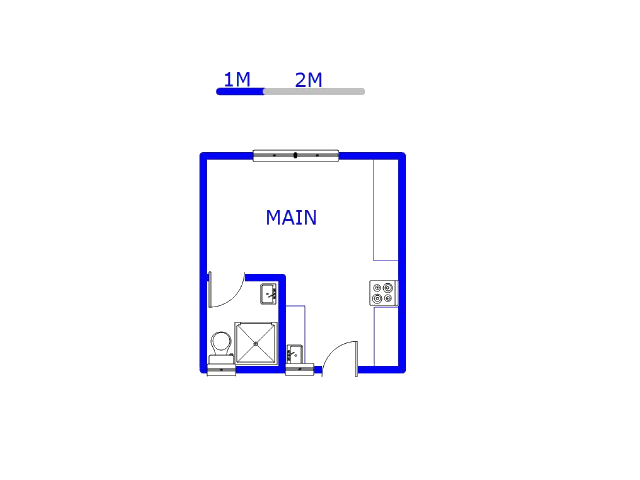Floor plan of the property in Kempton Park
