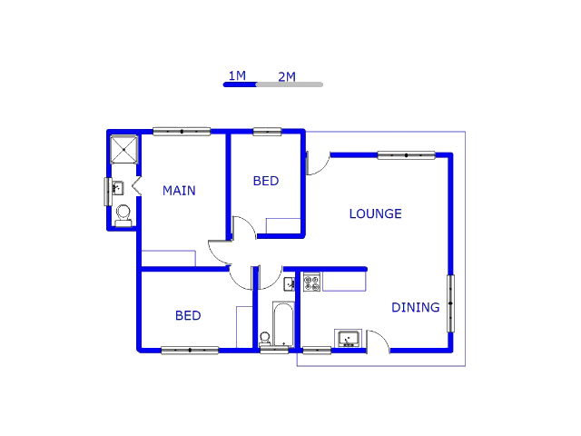 Floor plan of the property in Ennerdale South