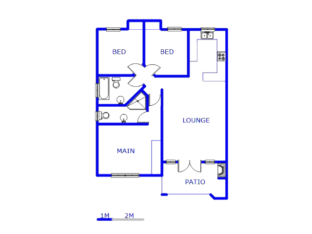 Floor plan of the property in Terenure