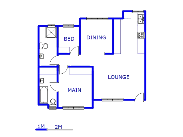 Floor plan of the property in Eden Glen