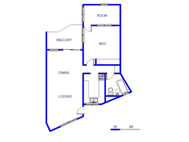 Floor plan of the property in Arcadia