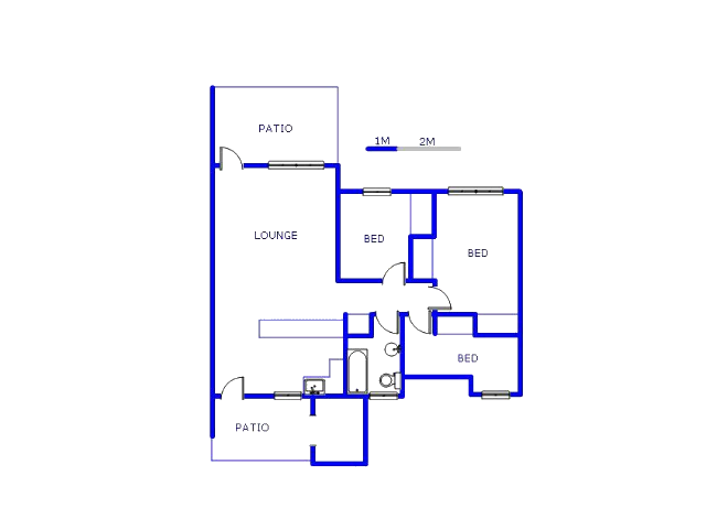 Floor plan of the property in Birchleigh North