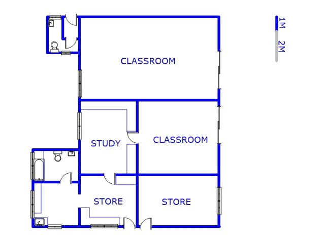 Floor plan of the property in Walkerville