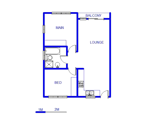 Floor plan of the property in Klippoortjie AH
