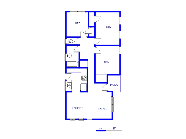 Floor plan of the property in Wychwood