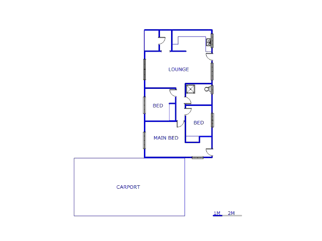 Floor plan of the property in Mnandi AH