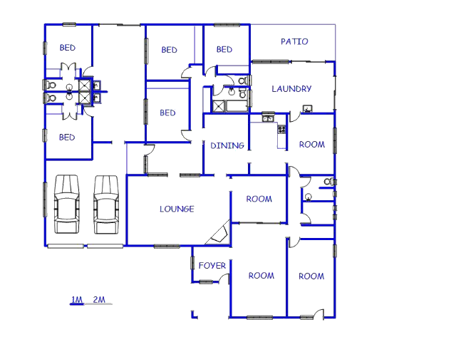Floor plan of the property in Milnerton