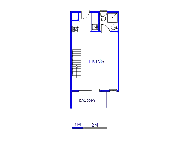 Floor plan of the property in Fourways