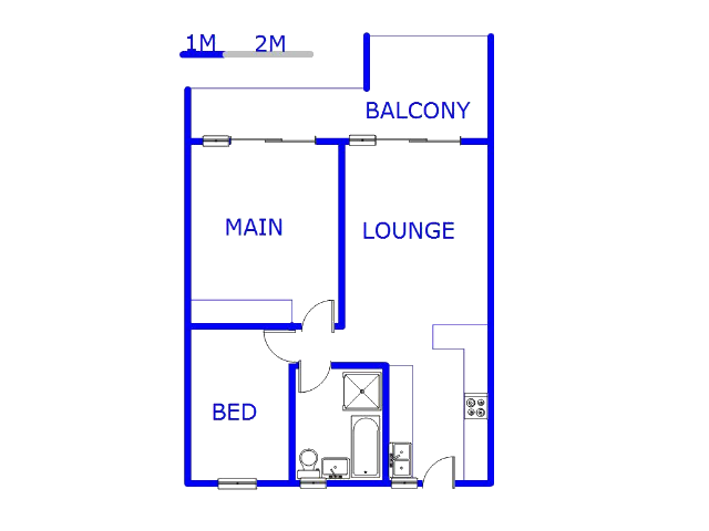 Floor plan of the property in Crystal Park