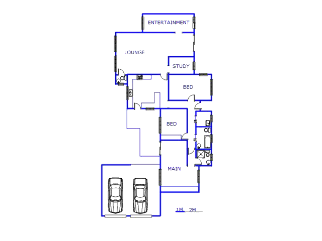 Floor plan of the property in Suiderberg