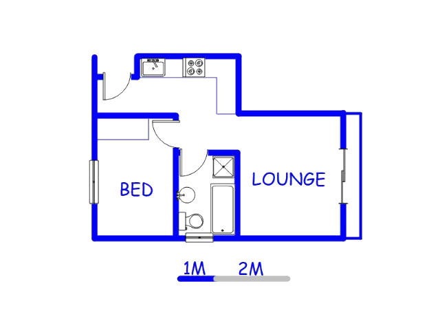Floor plan of the property in Fourways