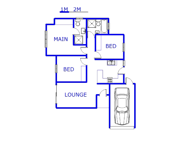 Floor plan of the property in Roseacre
