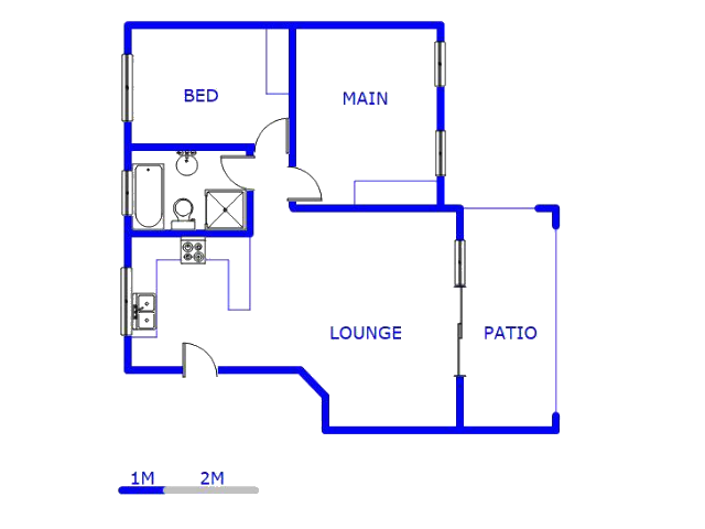 Floor plan of the property in Rynfield AH