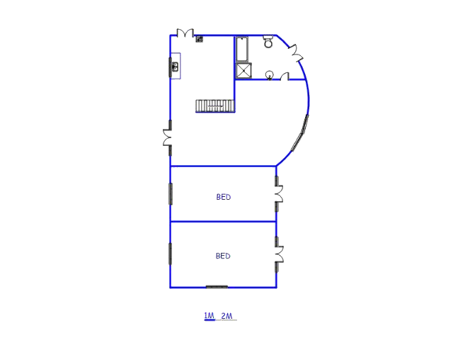 Floor plan of the property in Buffelsdrift