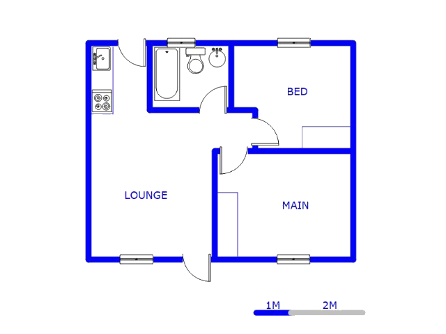 Floor plan of the property in Lotus Gardens