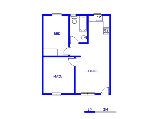 Floor plan of the property in Danville