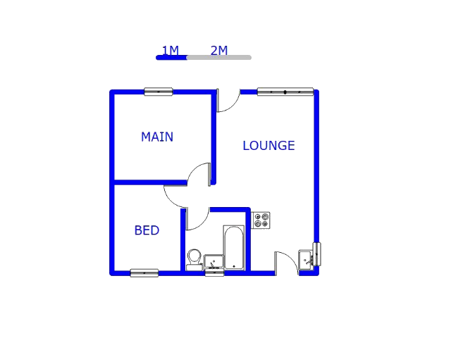 Floor plan of the property in Stretford
