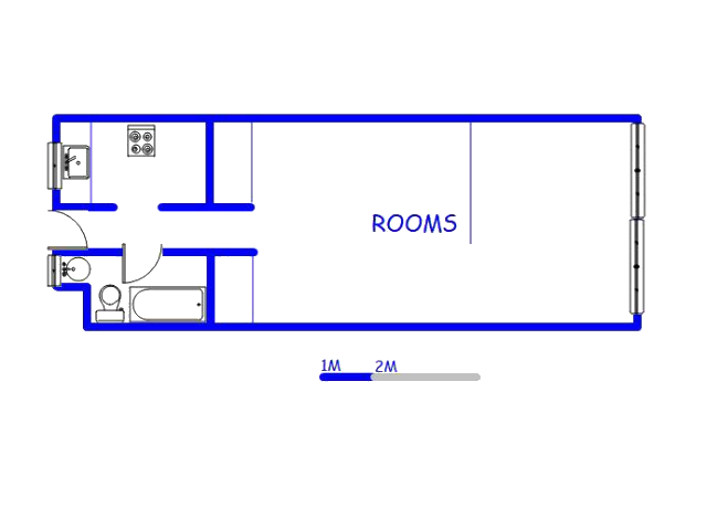 Floor plan of the property in South Beach